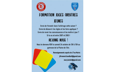 Formation et Recyclage Jeunes Arbitres