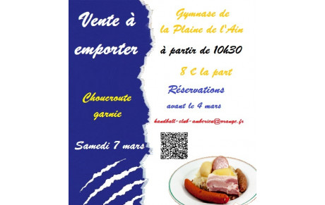 Vente à emporter - choucroute garnie